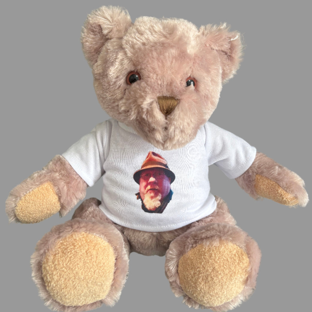 Personalised photo recording bear can add ashes / hair birthday memorial gift keepsake