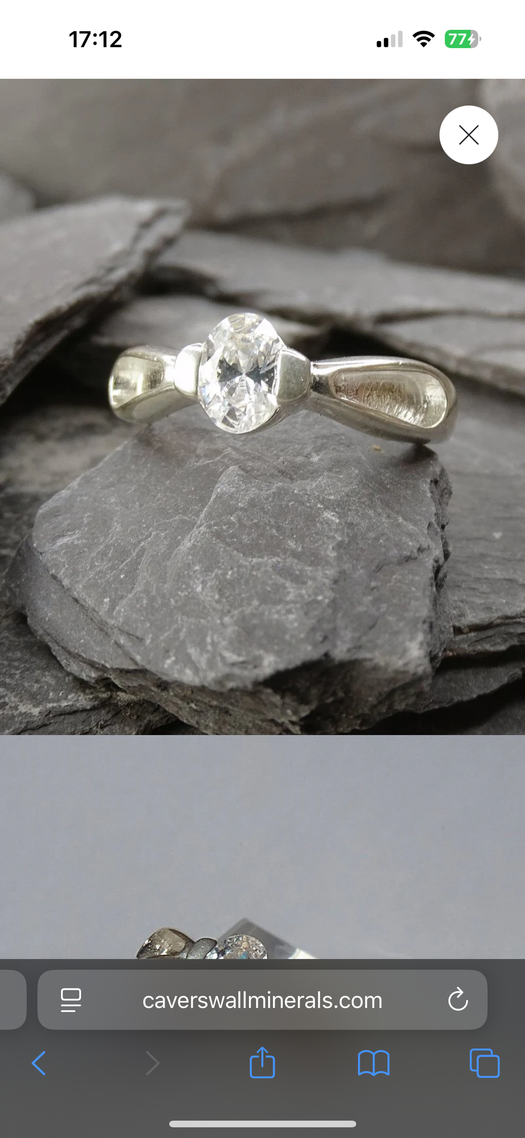 Sterling Silver Ashes Ring with Crystal Centre – Handmade Memorial Keepsake ashes hair breastmilk