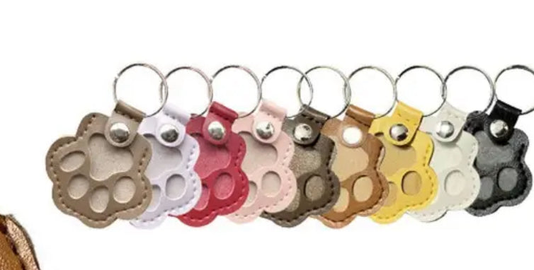 Paw keyring keychains for your pets fur personalised with your pets name