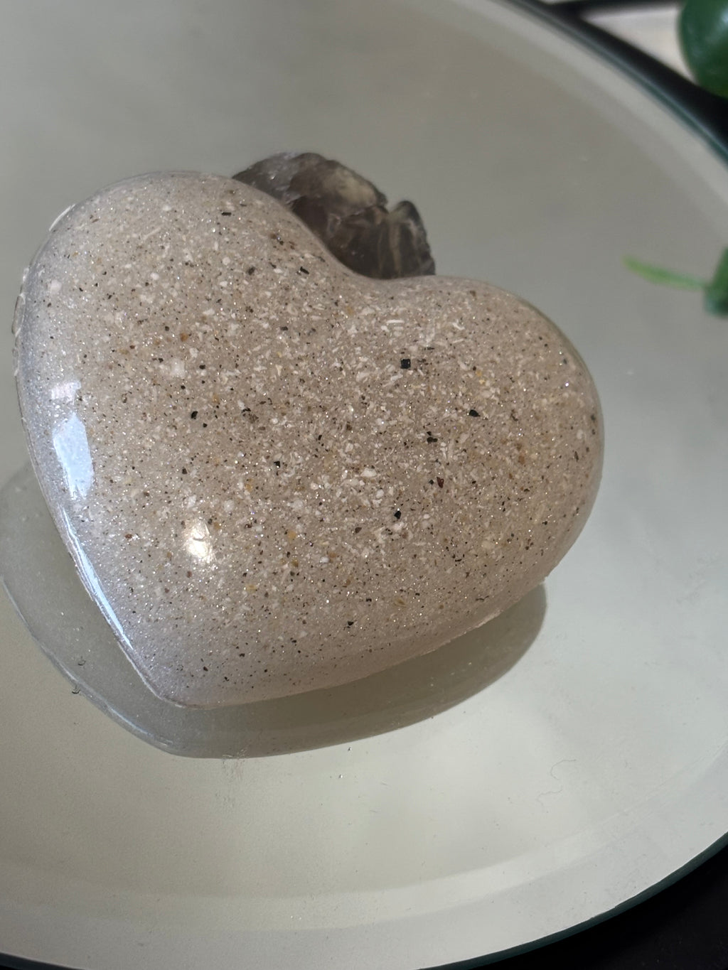 Heart-Shaped Palm Stone / Pocket Hug – Infused With Ashes Memorial keepsake gift