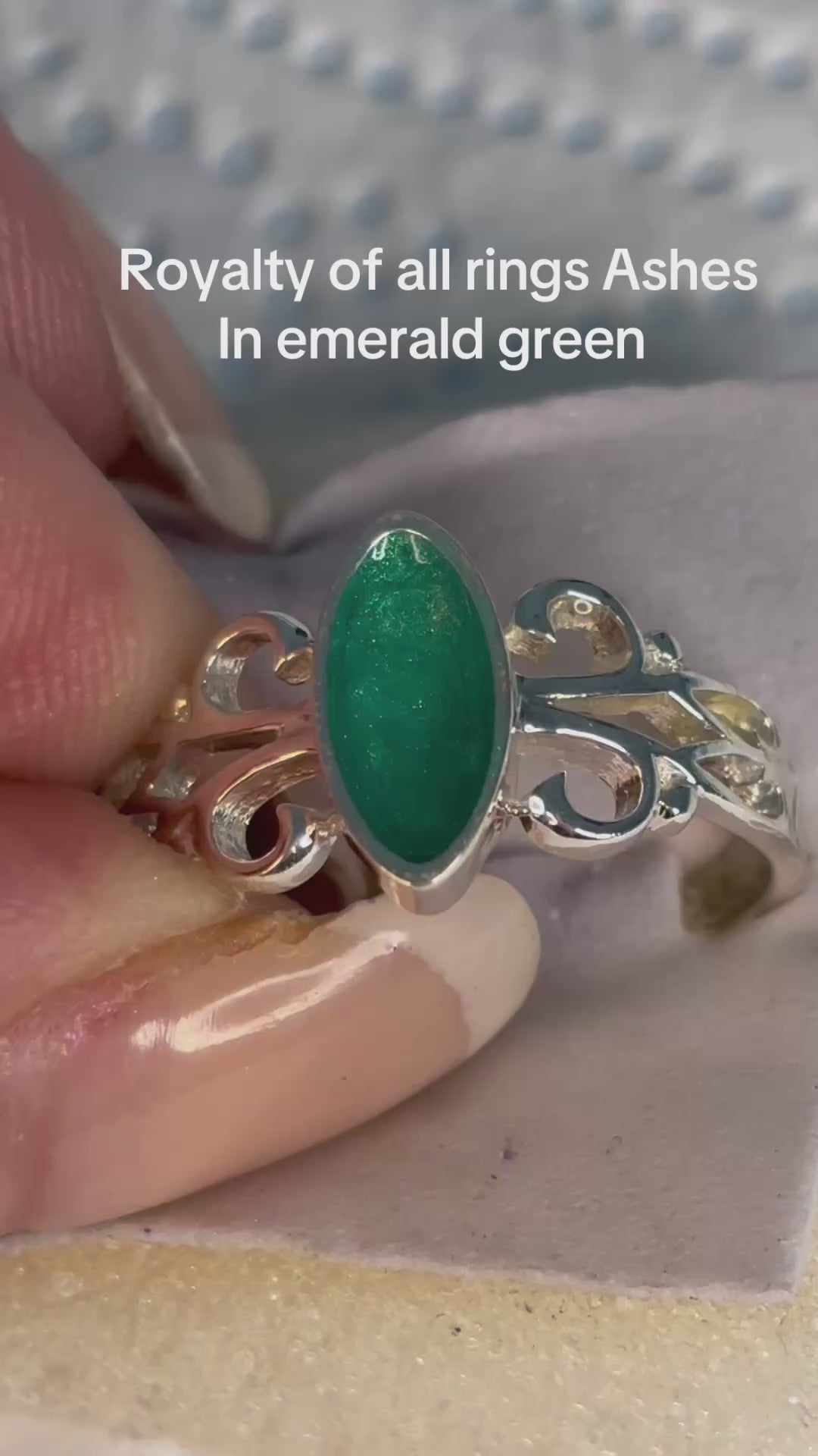 Sterling silver Marquis ring reminds me of royalty ashes / hair breastmilk memorial gift